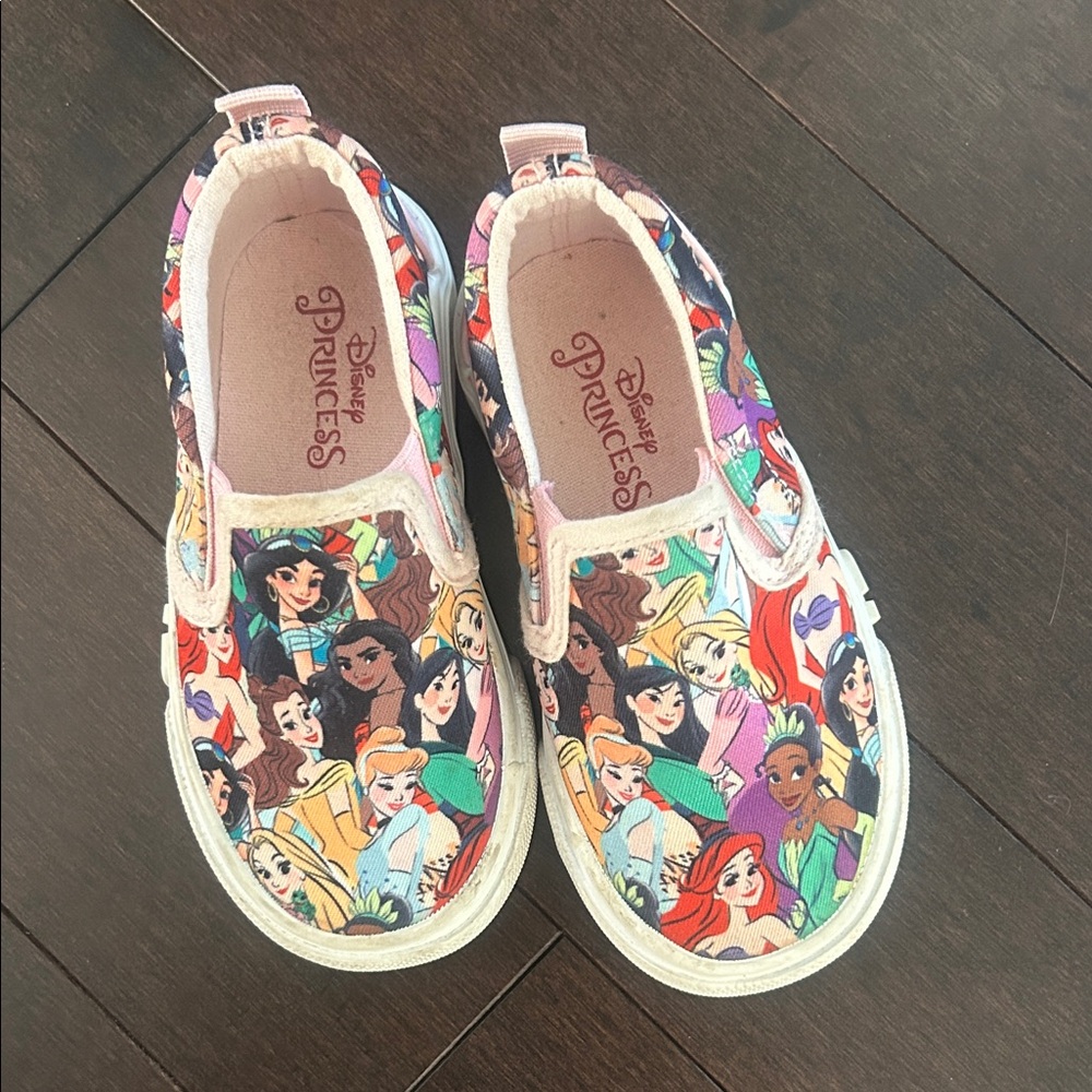 Disney Princess Multicolor Slip-On Sneakers